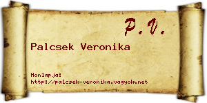 Palcsek Veronika névjegykártya